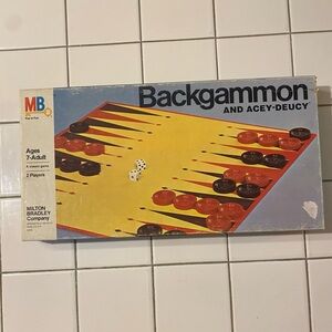 Vintage 1973 Milton Bradley Backgammon And Acey Deucy **Read**